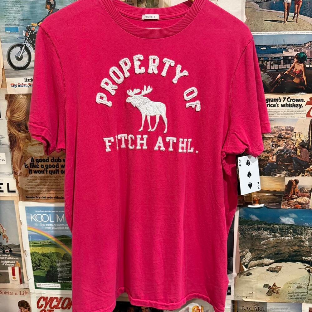 Pink abercrombie fitch logo